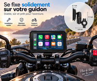 Écran CarPlay & Android Auto pour Moto - Waterproof IP67