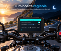Écran CarPlay & Android Auto pour Moto - Waterproof IP67