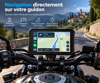Écran CarPlay & Android Auto pour Moto - Waterproof IP67