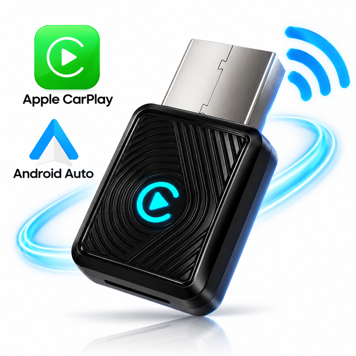 Adaptateur CarPlay & Android Auto Sans Fil - Mini