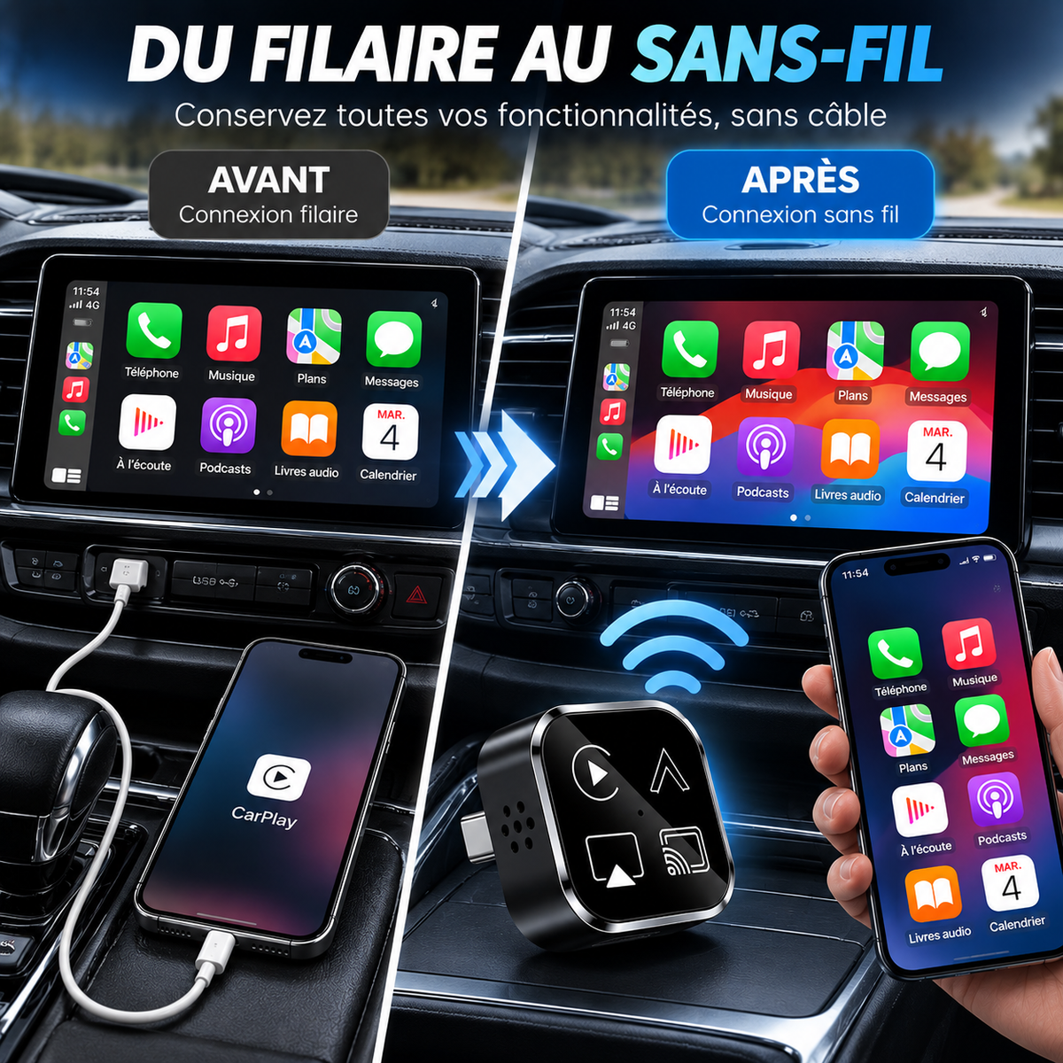 Adaptateur 4 en 1 Sans Fil – Elite