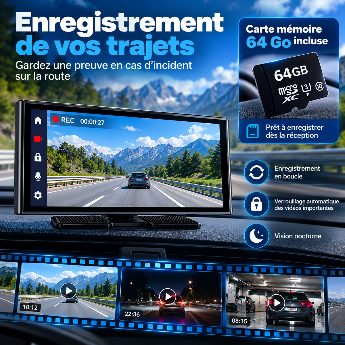 Écran Carplay & Android Auto - Elite