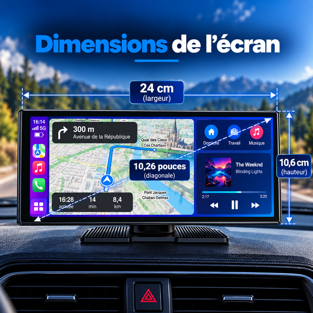 Écran Carplay & Android Auto - Elite