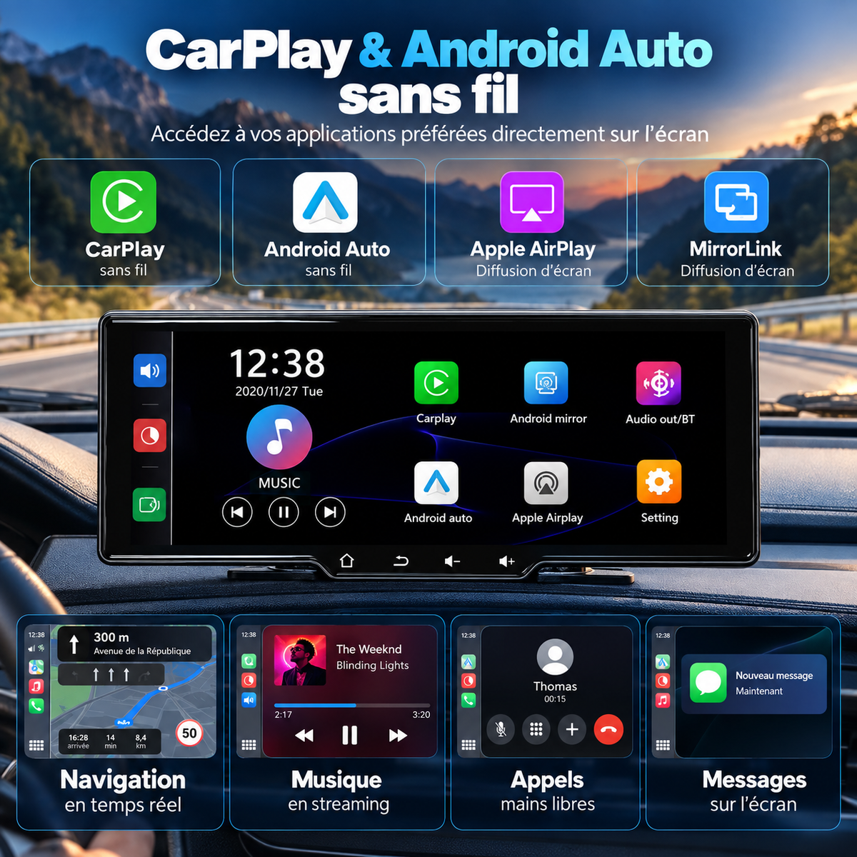 Écran Carplay & Android Auto - Standard