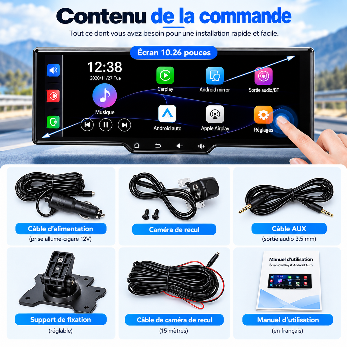 Écran Carplay & Android Auto - Standard
