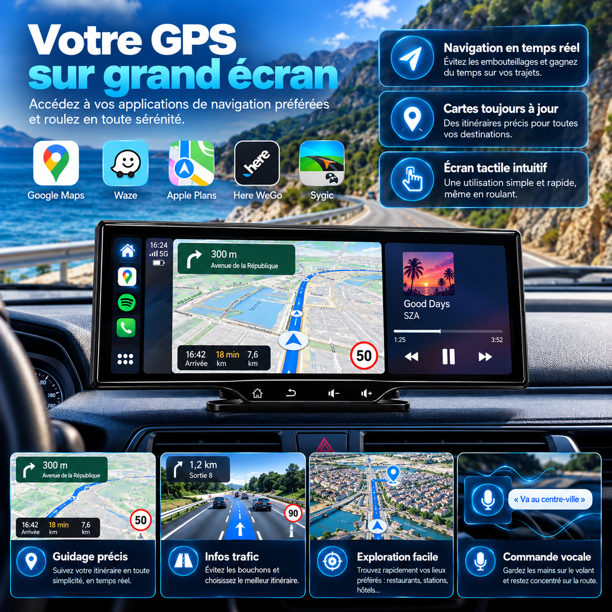 Écran Carplay & Android Auto - Standard