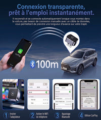 Adaptateur CarPlay & Android Auto Sans Fil – Standard