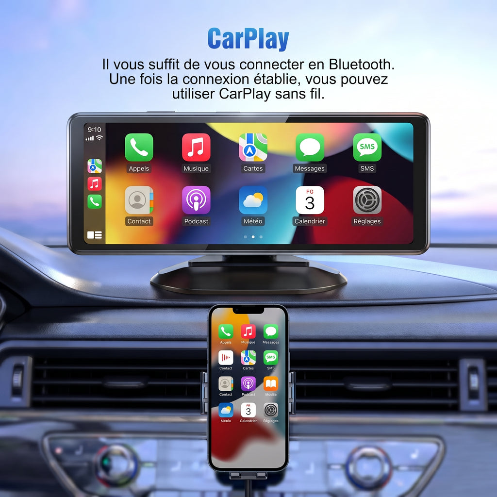 Écran CarPlay & Android Auto – Pro